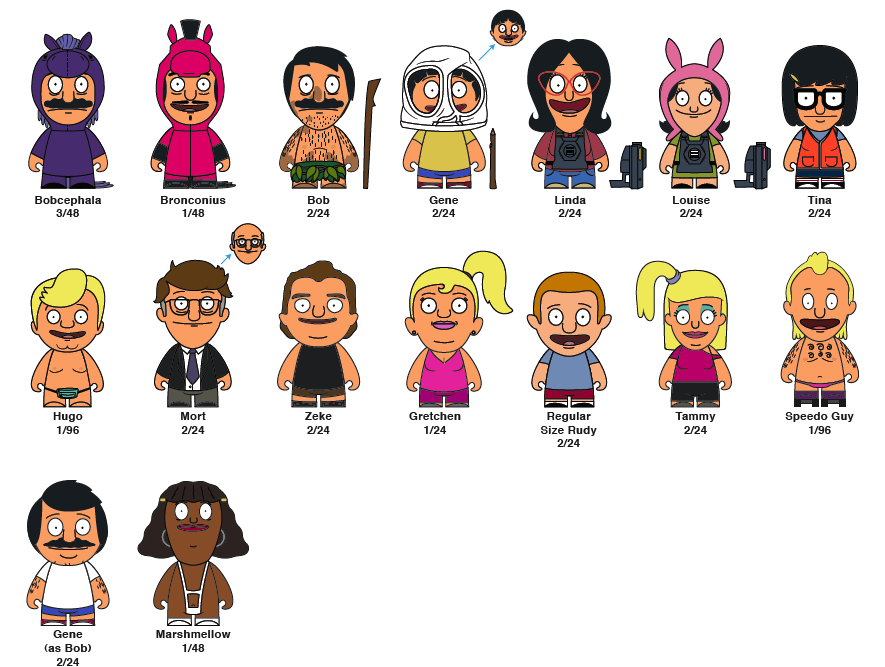Bob's Burgers Grand Re-Opening 3" Blind Box Mini Figures