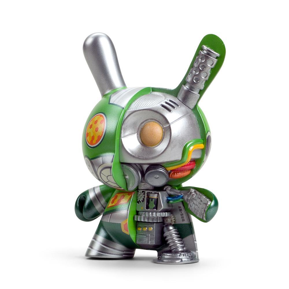 Dairobo-B Mecha Half Ray 5" Dunny by Dolly Oblong - Kidrobot.com Exclusive Green Edition