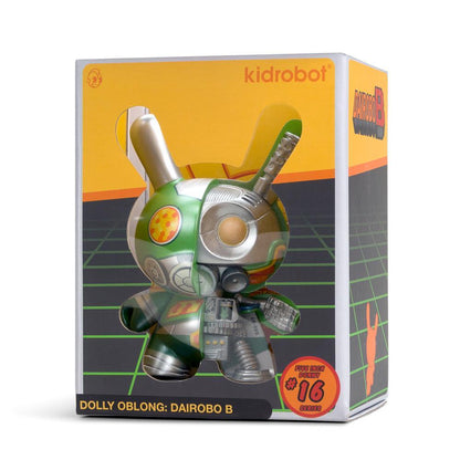 Dairobo-B Mecha Half Ray 5" Dunny by Dolly Oblong - Kidrobot.com Exclusive Green Edition