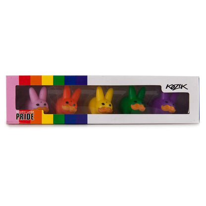 PRIDE 'Stache Labbit Art Toy 5-Pack