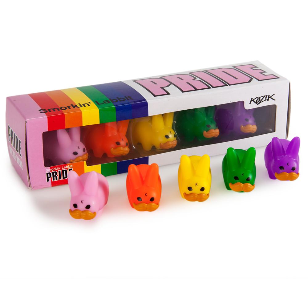 PRIDE 'Stache Labbit Art Toy 5-Pack