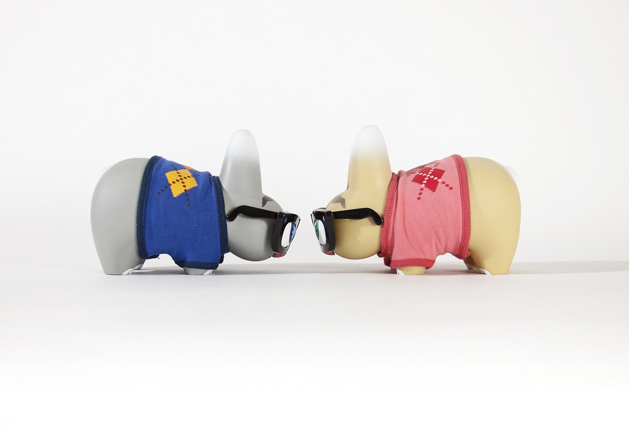 Pipken Preppy Labbit Art Figure - Red Edition