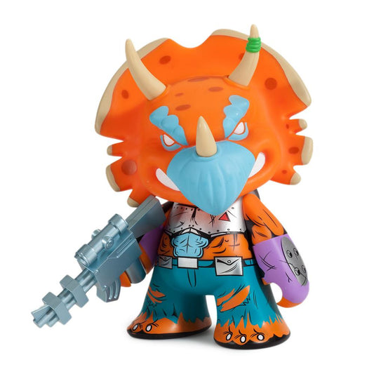 TMNT Triceraton 7" Vinyl Art Figure by Kidrobot - Orange Edition